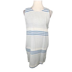 Fresh Produce Striped Blue White Driftwood Cotton Women's Shift Dress